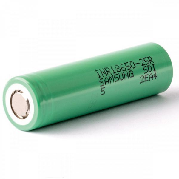 25R 18650 Green 2500mah Battery