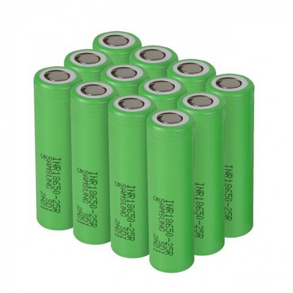 25R 18650 Green 2500mah Battery